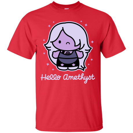 T-Shirts Red / S Hello Amethyst T-Shirt