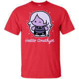 T-Shirts Red / XLT Hello Amethyst Tall T-Shirt