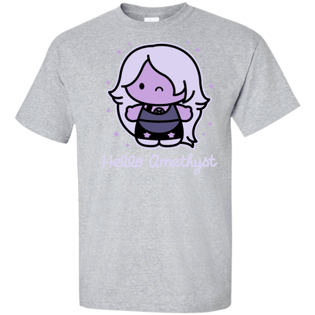 T-Shirts Sport Grey / XLT Hello Amethyst Tall T-Shirt