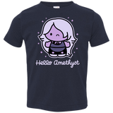 T-Shirts Navy / 2T Hello Amethyst Toddler Premium T-Shirt