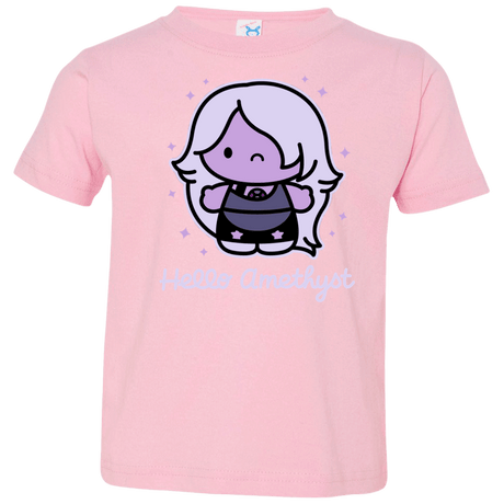 T-Shirts Pink / 2T Hello Amethyst Toddler Premium T-Shirt