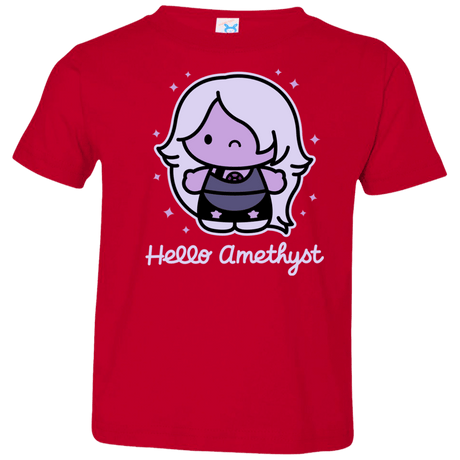 T-Shirts Red / 2T Hello Amethyst Toddler Premium T-Shirt