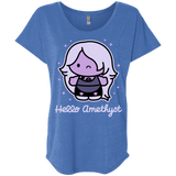 T-Shirts Vintage Royal / X-Small Hello Amethyst Triblend Dolman Sleeve