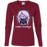 T-Shirts Cardinal / S Hello Amethyst Women's Long Sleeve T-Shirt