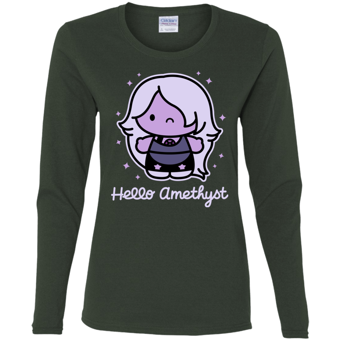 T-Shirts Forest / S Hello Amethyst Women's Long Sleeve T-Shirt
