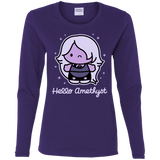 T-Shirts Purple / S Hello Amethyst Women's Long Sleeve T-Shirt