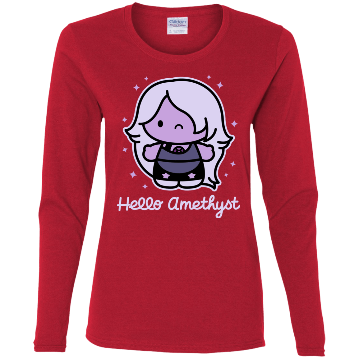 T-Shirts Red / S Hello Amethyst Women's Long Sleeve T-Shirt