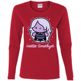T-Shirts Red / S Hello Amethyst Women's Long Sleeve T-Shirt
