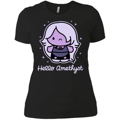 T-Shirts Black / X-Small Hello Amethyst Women's Premium T-Shirt
