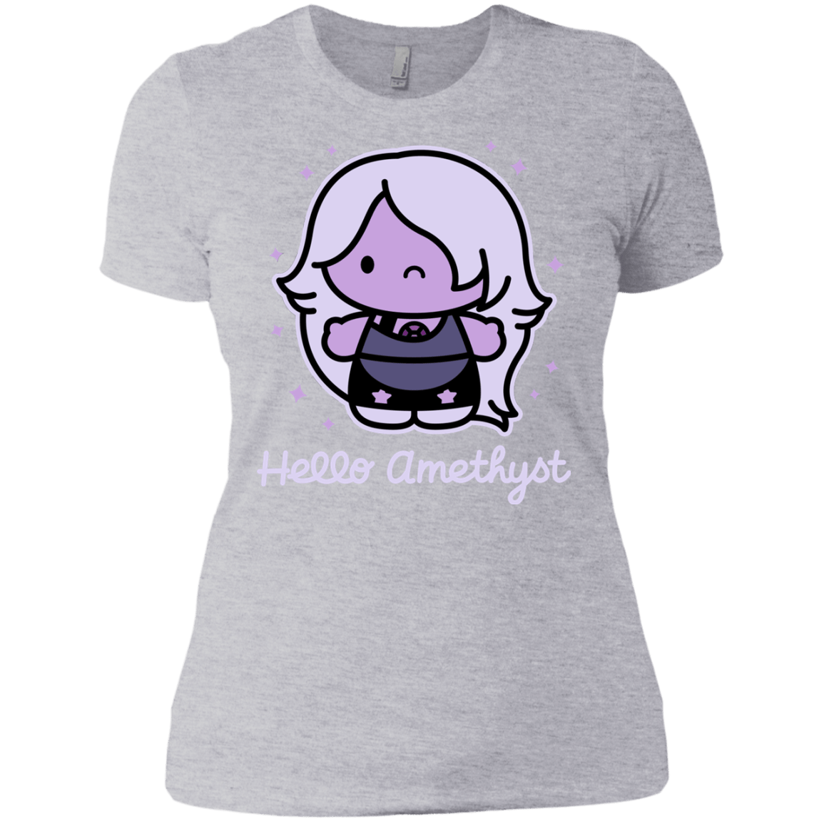 T-Shirts Heather Grey / X-Small Hello Amethyst Women's Premium T-Shirt