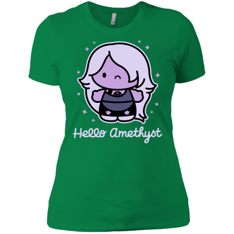 T-Shirts Kelly Green / X-Small Hello Amethyst Women's Premium T-Shirt