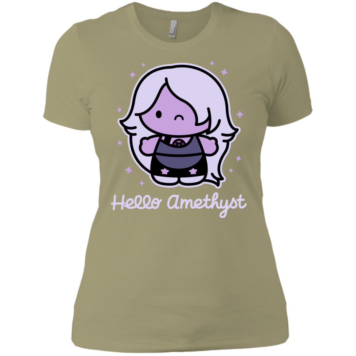 T-Shirts Light Olive / X-Small Hello Amethyst Women's Premium T-Shirt