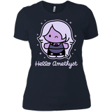 T-Shirts Midnight Navy / X-Small Hello Amethyst Women's Premium T-Shirt