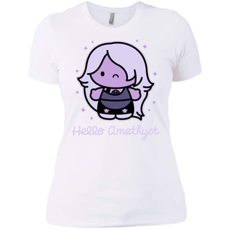 T-Shirts White / X-Small Hello Amethyst Women's Premium T-Shirt