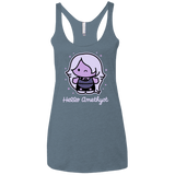 T-Shirts Indigo / X-Small Hello Amethyst Women's Triblend Racerback Tank