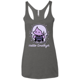 T-Shirts Premium Heather / X-Small Hello Amethyst Women's Triblend Racerback Tank