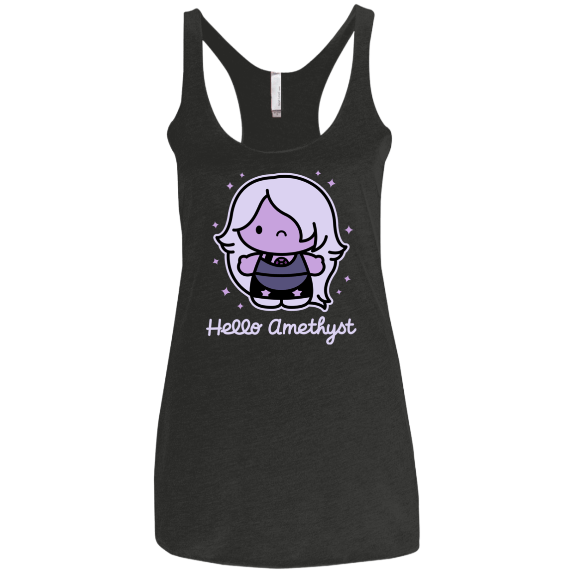 T-Shirts Vintage Black / X-Small Hello Amethyst Women's Triblend Racerback Tank