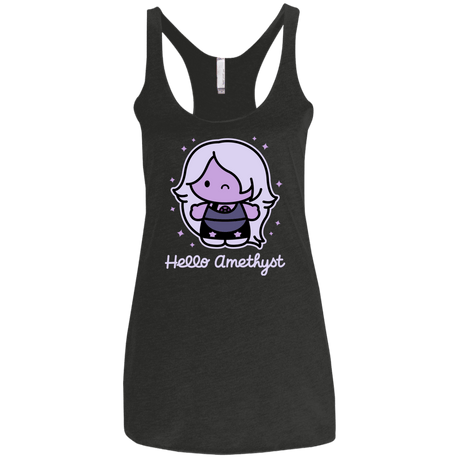 T-Shirts Vintage Black / X-Small Hello Amethyst Women's Triblend Racerback Tank
