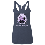 T-Shirts Vintage Navy / X-Small Hello Amethyst Women's Triblend Racerback Tank