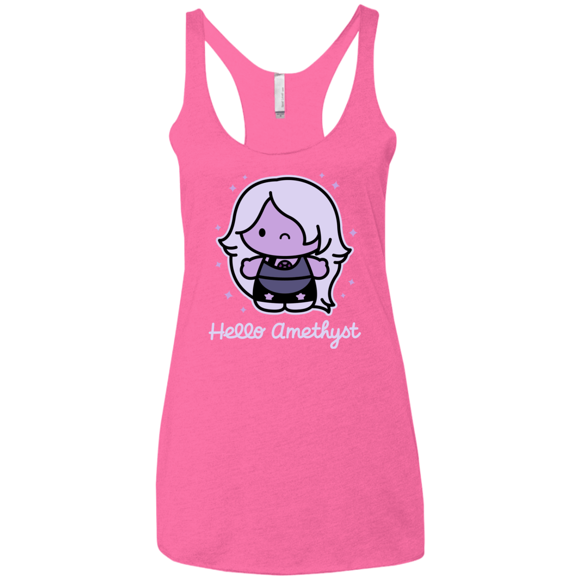 T-Shirts Vintage Pink / X-Small Hello Amethyst Women's Triblend Racerback Tank