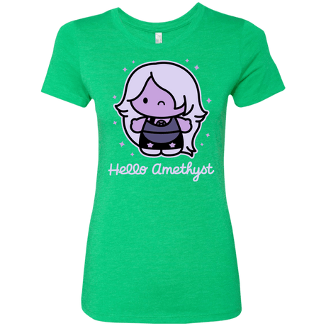 T-Shirts Envy / S Hello Amethyst Women's Triblend T-Shirt