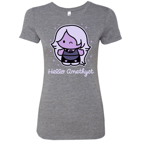 T-Shirts Premium Heather / S Hello Amethyst Women's Triblend T-Shirt