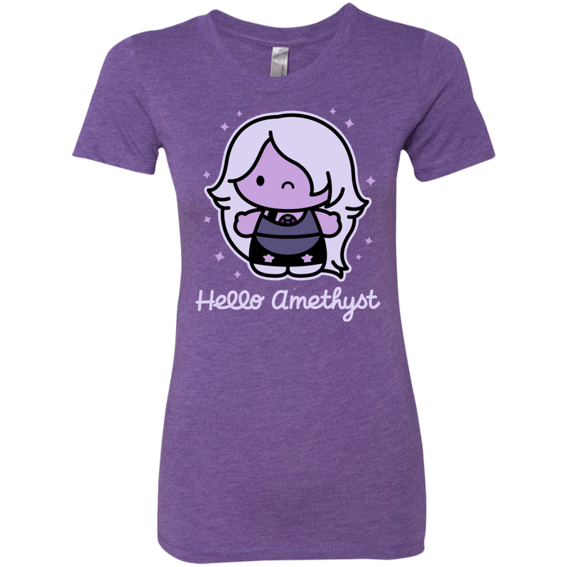 T-Shirts Purple Rush / S Hello Amethyst Women's Triblend T-Shirt