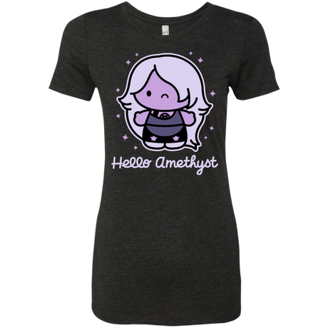 T-Shirts Vintage Black / S Hello Amethyst Women's Triblend T-Shirt