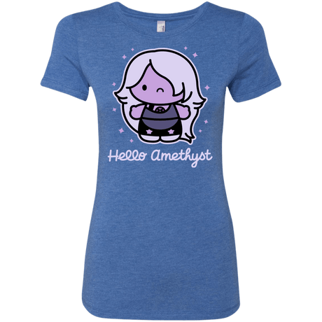 T-Shirts Vintage Royal / S Hello Amethyst Women's Triblend T-Shirt