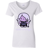 T-Shirts White / S Hello Amethyst Women's V-Neck T-Shirt