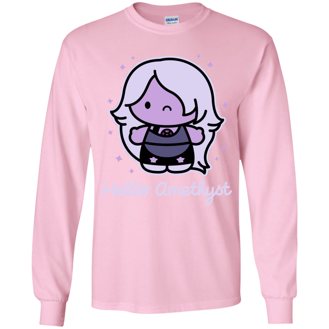 T-Shirts Light Pink / YS Hello Amethyst Youth Long Sleeve T-Shirt