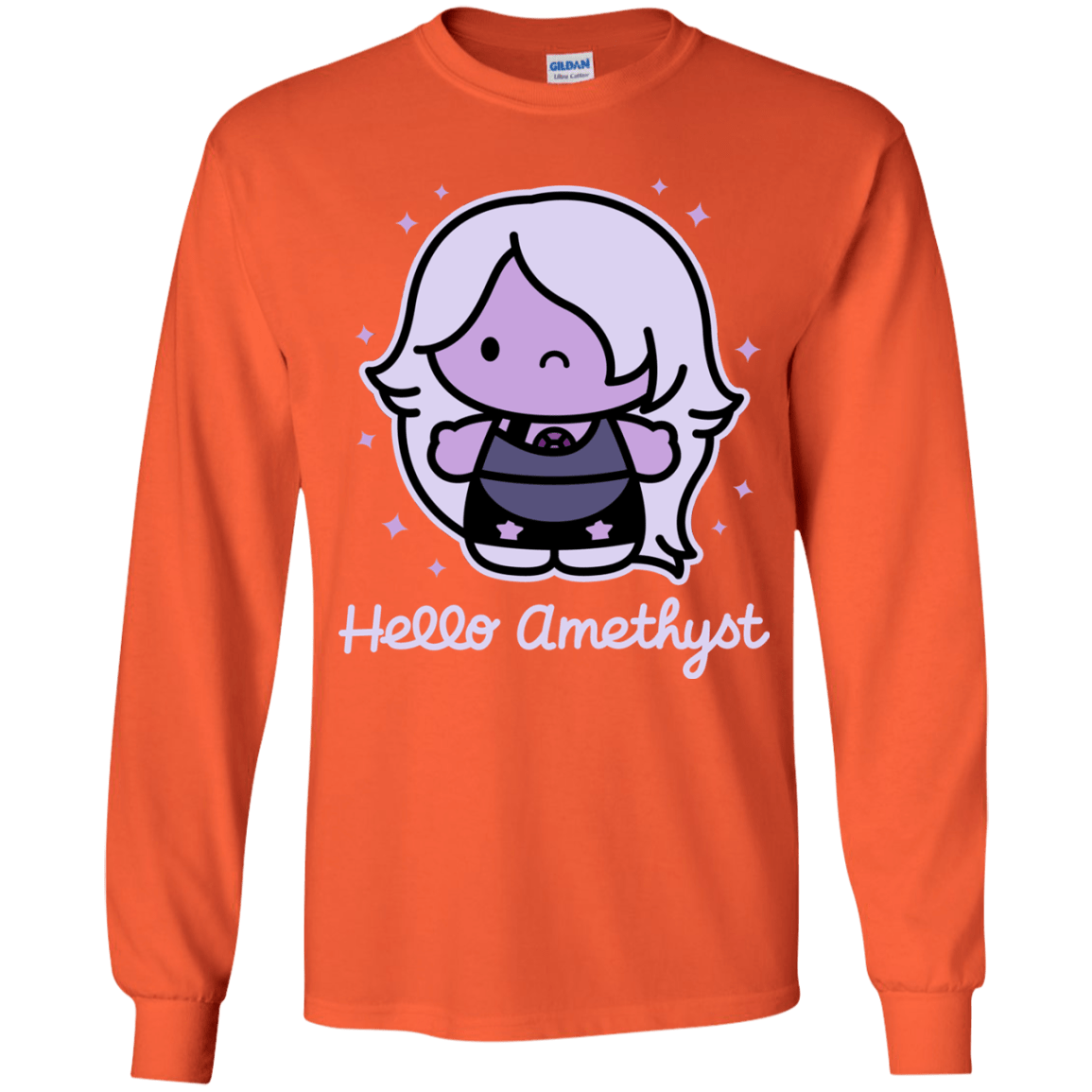T-Shirts Orange / YS Hello Amethyst Youth Long Sleeve T-Shirt
