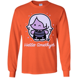 T-Shirts Orange / YS Hello Amethyst Youth Long Sleeve T-Shirt