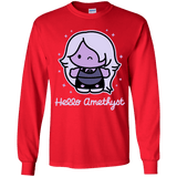 T-Shirts Red / YS Hello Amethyst Youth Long Sleeve T-Shirt