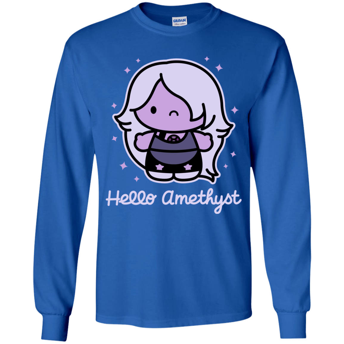 T-Shirts Royal / YS Hello Amethyst Youth Long Sleeve T-Shirt