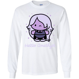T-Shirts White / YS Hello Amethyst Youth Long Sleeve T-Shirt