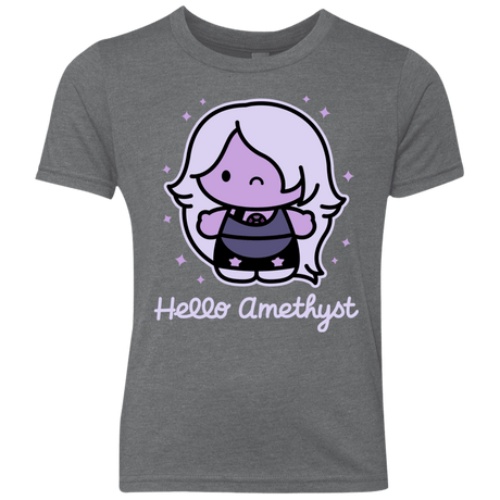 T-Shirts Premium Heather / YXS Hello Amethyst Youth Triblend T-Shirt