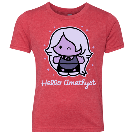 T-Shirts Vintage Red / YXS Hello Amethyst Youth Triblend T-Shirt