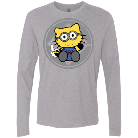 T-Shirts Heather Grey / Small Hello Banana Men's Premium Long Sleeve