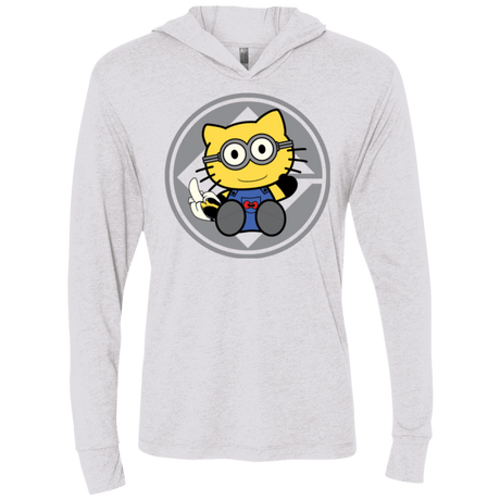 T-Shirts Heather White / X-Small Hello Banana Triblend Long Sleeve Hoodie Tee