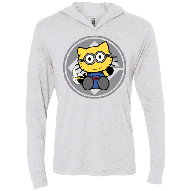 T-Shirts Heather White / X-Small Hello Banana Triblend Long Sleeve Hoodie Tee