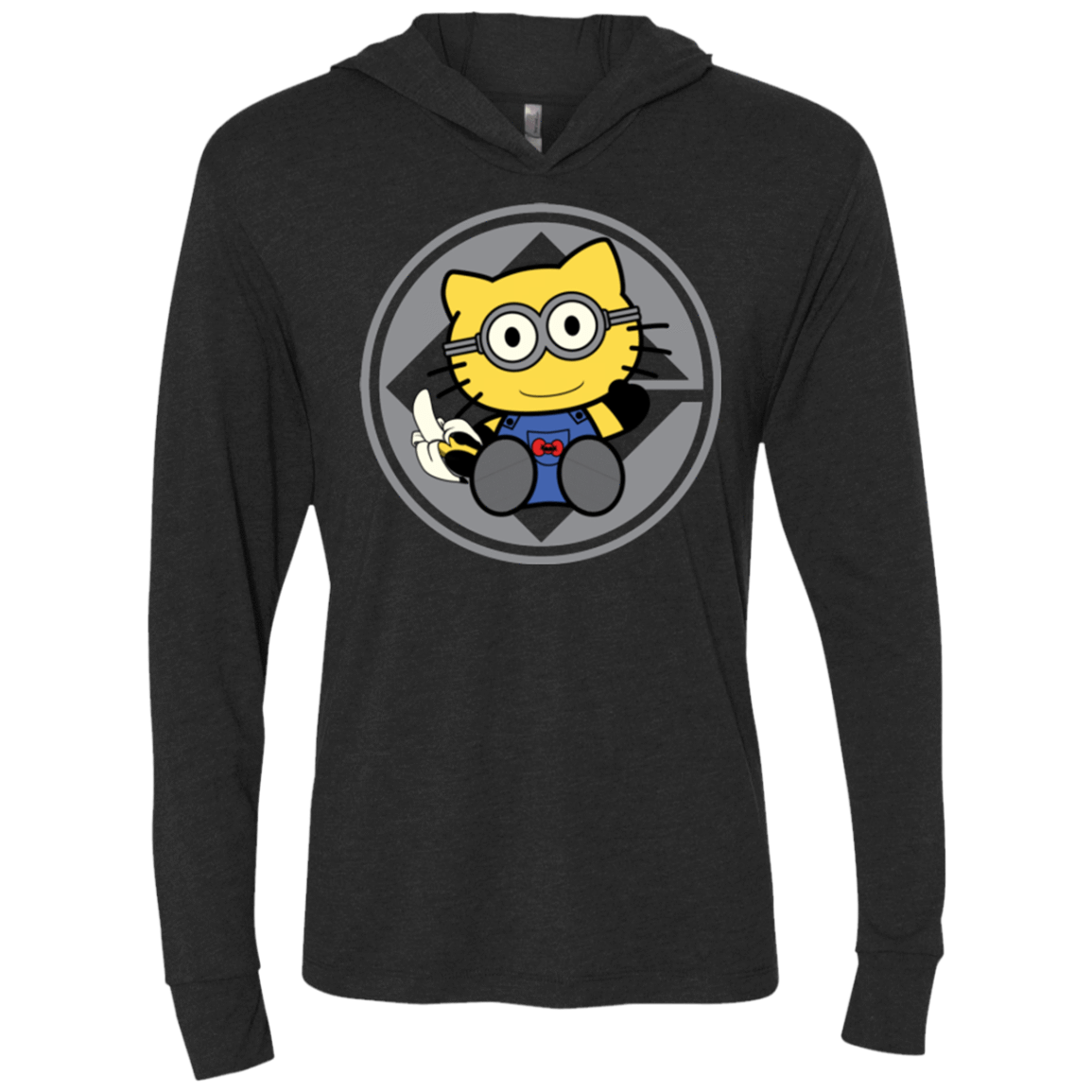 T-Shirts Vintage Black / X-Small Hello Banana Triblend Long Sleeve Hoodie Tee