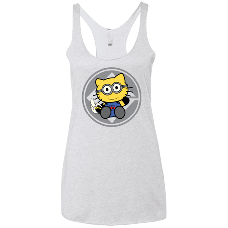 T-Shirts Heather White / X-Small Hello Banana Women's Triblend Racerback Tank