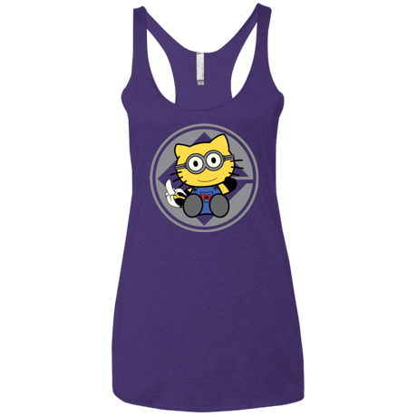 T-Shirts Purple / X-Small Hello Banana Women's Triblend Racerback Tank