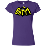 T-Shirts Purple / S Hello Batty Junior Slimmer-Fit T-Shirt