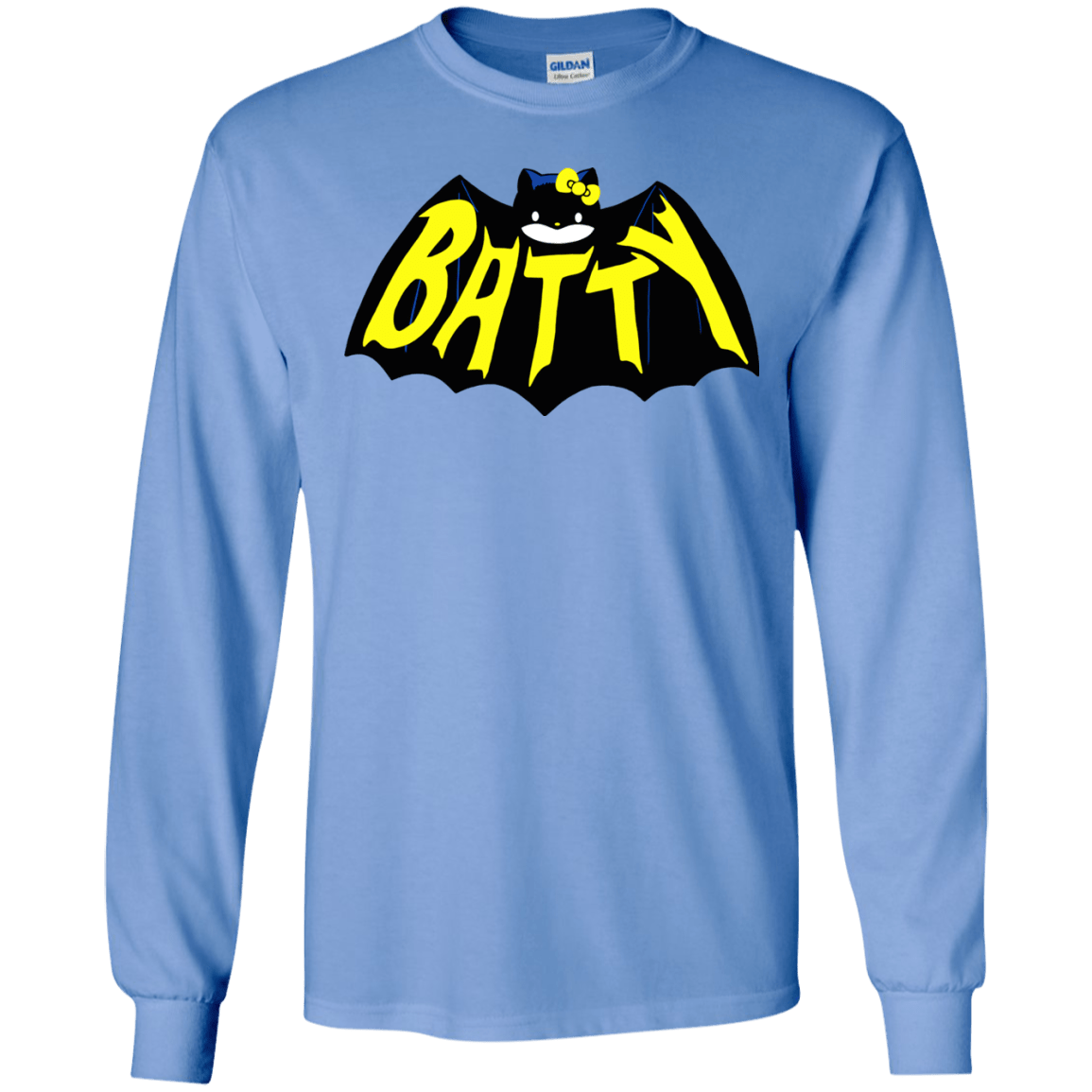 T-Shirts Carolina Blue / S Hello Batty Men's Long Sleeve T-Shirt