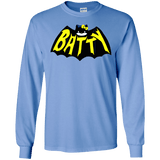 T-Shirts Carolina Blue / S Hello Batty Men's Long Sleeve T-Shirt