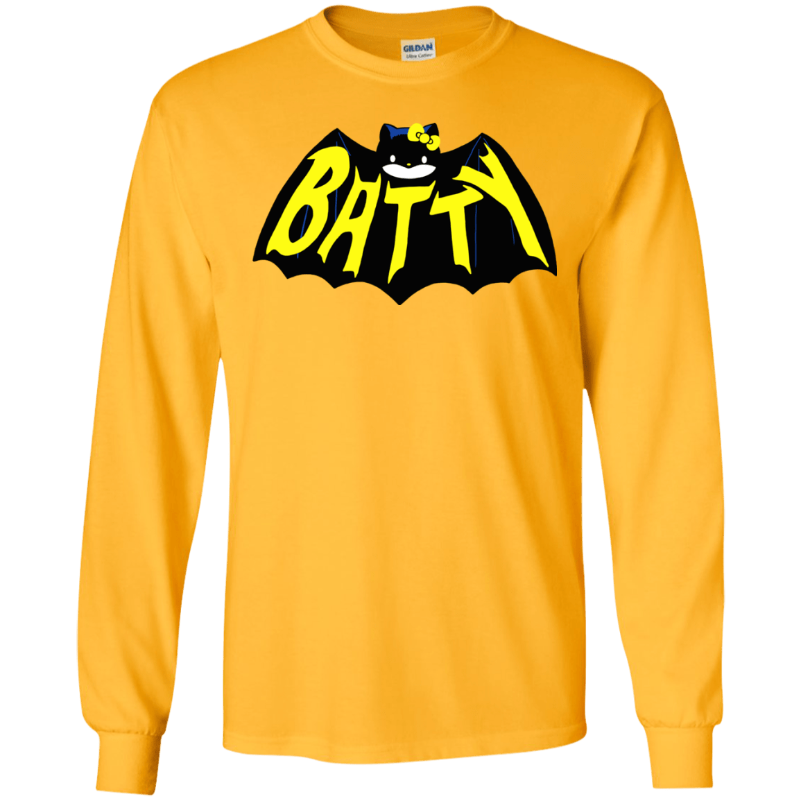 T-Shirts Gold / S Hello Batty Men's Long Sleeve T-Shirt