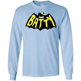 T-Shirts Light Blue / S Hello Batty Men's Long Sleeve T-Shirt