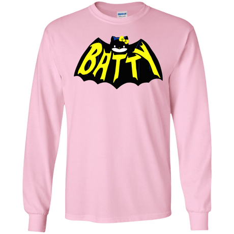 T-Shirts Light Pink / S Hello Batty Men's Long Sleeve T-Shirt